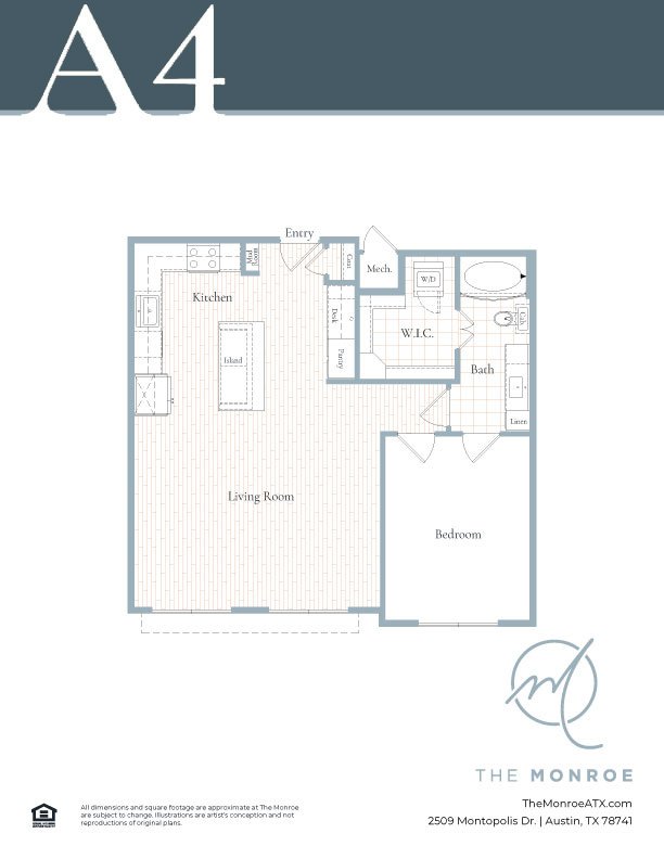 1 BED / 1 BATH / 912 SQFT